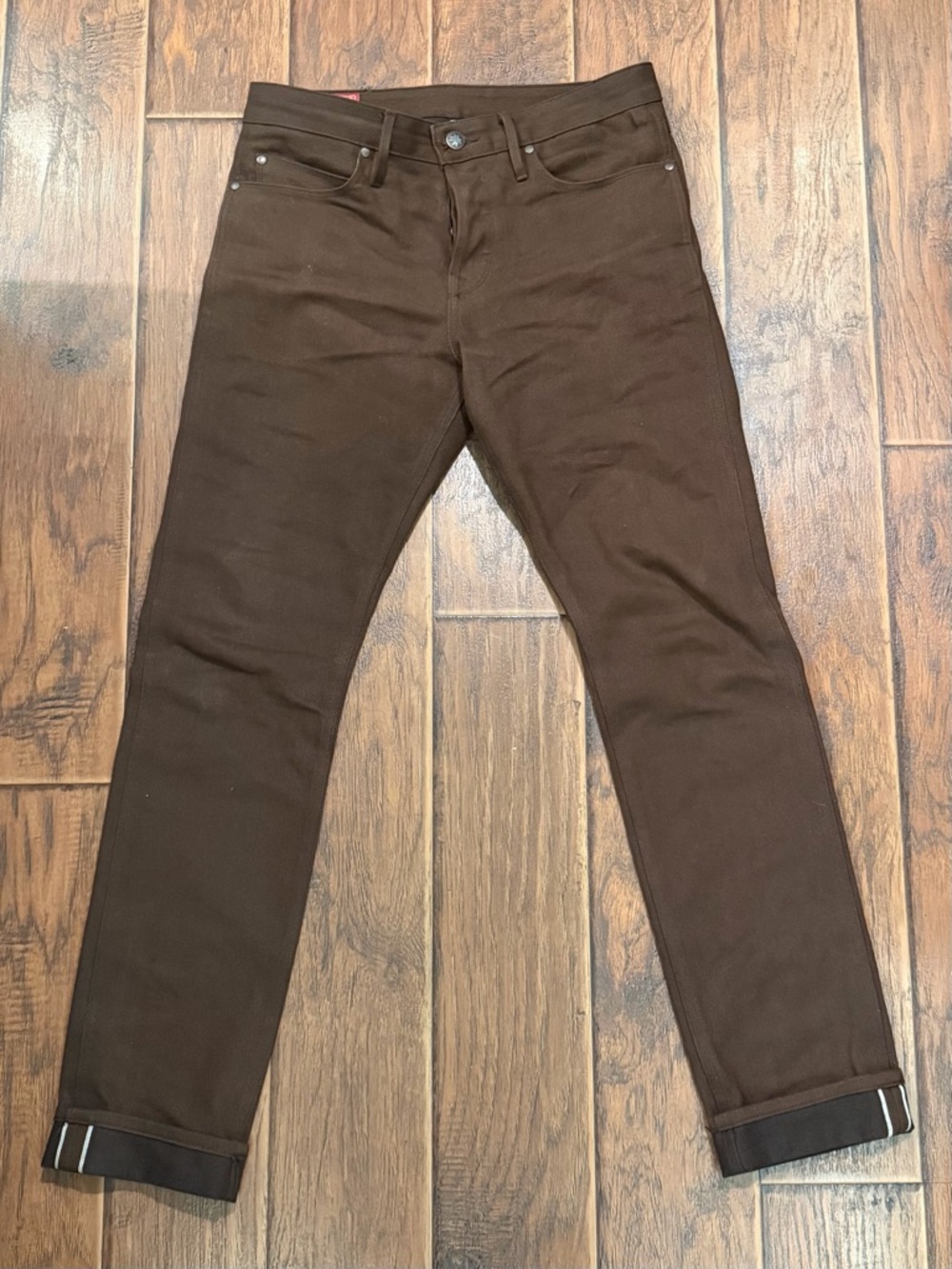 Freenote Cloth- 15oz Rios Dark Brown Denim